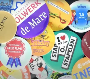 Buttons laten maken bij Vianen Trading